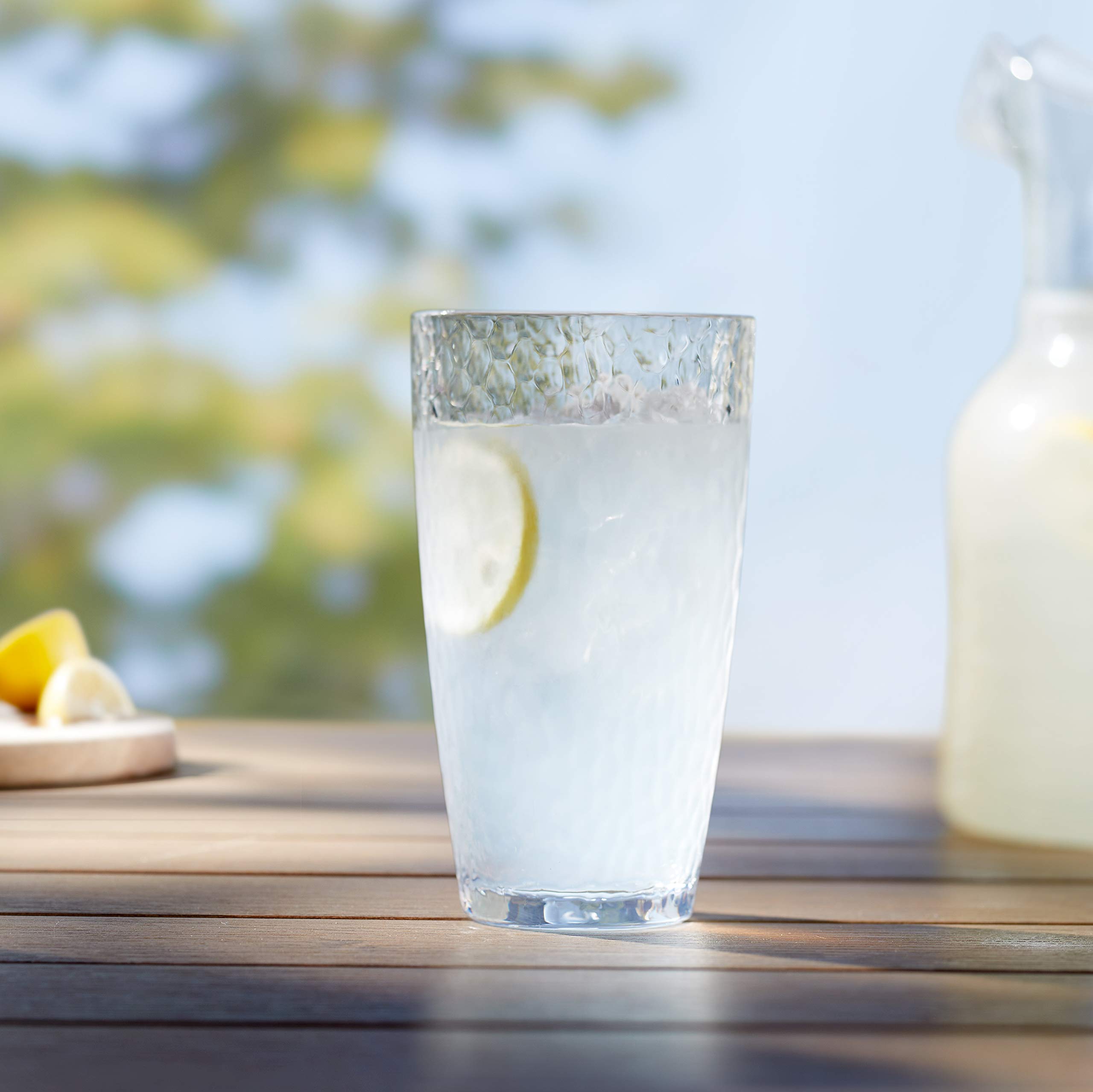 AmazonBasics Tritan 錘紋高身杯｜18 oz・4件組 · 圖片 3